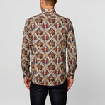 Paisley Button-Up // Beige (S)