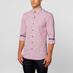 Gingham Button-Up // Pink + White + Blue (S)