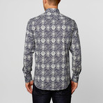 Coogi // Celtic Button-Up // Navy + White (S)