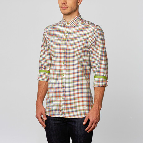 Plaid Button-Up // Green (S)