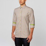 Plaid Button-Up // Green (S)