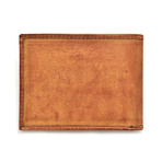 Baseball Stitch Bi-Fold Wallet // Tan