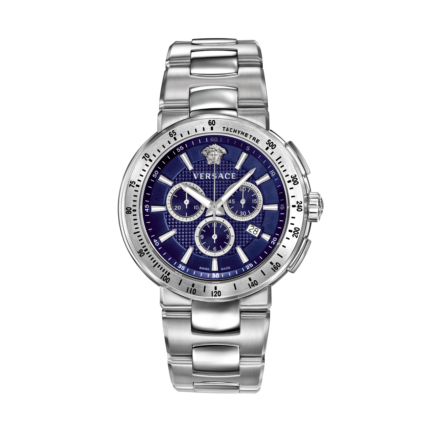 versace men's chronograph watch with sapphire crystal