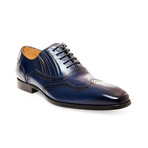 Masque Wingtip Oxford // Blue Leather (US: 12)