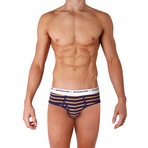Modal + Bamboo Brief // Grey + Blue + Orange // 3-Pack (L)