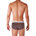 Modal + Bamboo Brief // Grey + Blue + Orange // 3-Pack (L)
