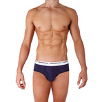 Modal + Bamboo Brief // Grey + Blue + Orange // 3-Pack (L)