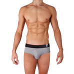 Modal + Bamboo Brief // Grey + Blue + Orange // 3-Pack (L)
