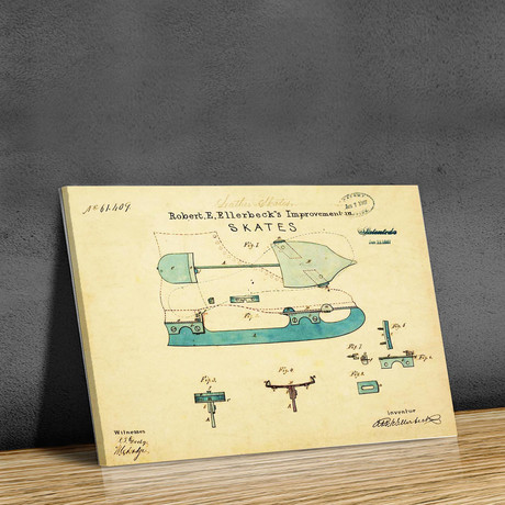 Ice Skates, 1867 // Antique II (18"W x 24"H // Print)
