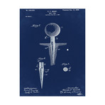 Golf Tee, 1899 // Blue II (18"W x 24"H // Print)