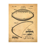 Football, 1938 // Antique (18"W x 24"H // Print)