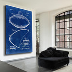 Football, 1938 // Blue (18"W x 24"H // Print)