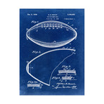 Football, 1938 // Blue (18"W x 24"H // Print)