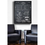 Football Game Piece, 1955 // Chalkboard (18"W x 24"H // Print)