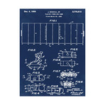 Football Game Piece, 1955 // Blue (18"W x 24"H // Print)