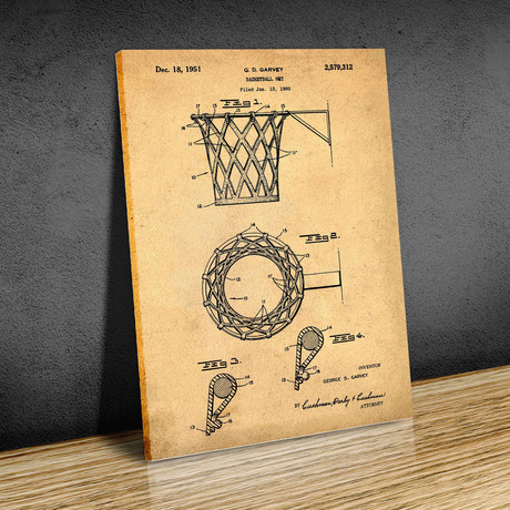 Basketball Net, 1950 // Antique I (18"W x 24"H // Print)