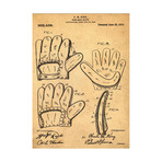 Baseball Glove, 1909 // Antique I (18"W x 24"H // Print)