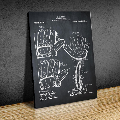 Baseball Glove, 1909 // Chalkboard (18"W x 24"H // Print)