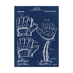 Baseball Glove, 1909 // Blue I (18"W x 24"H // Print)