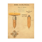 Base for Ball Player, 1868 // Antique (18"W x 24"H // Print)