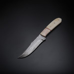 Damascus Handmade Hunting Knife + Pouch // HK-17