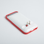 PWR CASE // iPhone 6/6s // White + Red (2.3x Battery Power)