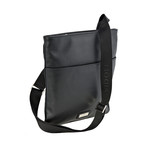 Flat Postino Zip Shoulder Bag // Black