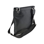 Flat Postino Zip Shoulder Bag // Black