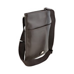 Flat Postino Zip Shoulder Bag // Brown