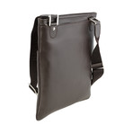 Flat Postino Zip Shoulder Bag // Brown