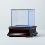 Wrigley Field (Baseball + Display Case + Wooden Stand)
