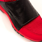 Scopo High-Top Sneaker // Red + Black (US: 8.5)