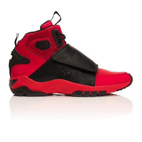 Scopo High-Top Sneaker // Red + Black (US: 7)