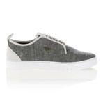 Lacava Q Low-Top Sneaker // Black + Grey Chambray (US: 10.5)