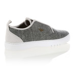 Lacava Q Low-Top Sneaker // Black + Grey Chambray (US: 10.5)