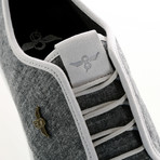 Lacava Q Low-Top Sneaker // Black + Grey Chambray (US: 10.5)