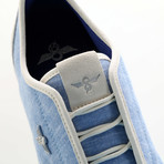 Lacava Q Low-Top Sneaker // Blue + Chambray (US: 9.5)