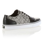 Cesario XVI Low-Top Sneaker // White + Black Woven (US: 10)