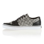 Cesario XVI Low-Top Sneaker // White + Black Woven (US: 10)