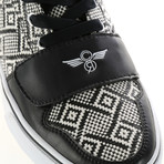Cesario XVI Low-Top Sneaker // White + Black Woven (US: 10)