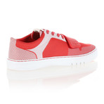 Cesario Woven Low-Top Sneaker // Red + White (US: 9)