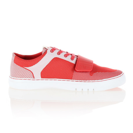 Cesario Woven Low-Top Sneaker // Red + White (US: 7)