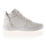Adonis Mid-Top Sneaker // White Croc Snake (US: 8)
