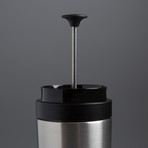 Coffee + Tea Travel Press (Brushed Stainless)