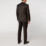 Double Breasted Suit // Black (US: 46R)