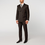 Double Breasted Suit // Black (US: 46R)