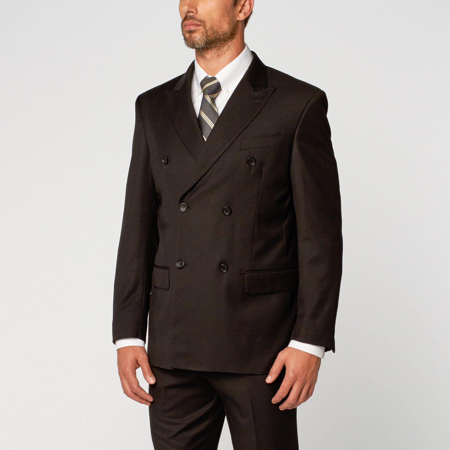 Double Breasted Suit // Black (US: 38R) - Giorgio Fiorelli - Touch of ...