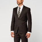 Single Breasted Slim Fit Suit // Black (US: 40S)