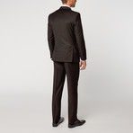 Single Breasted Slim Fit Suit // Black (US: 40S)