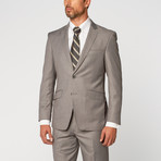 Single Breasted Slim Fit Suit // Light Grey (US: 40R)